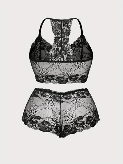 Soutien-Gorge Grande Taille en Dentelle et Shorty