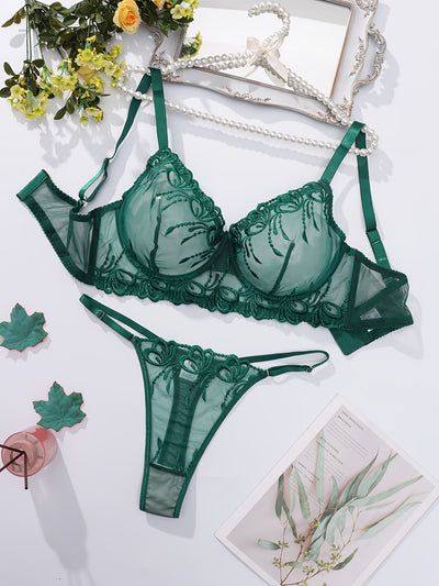 Ensemble Lingerie Grande Taille Vert