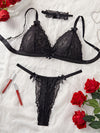 Ensemble Soutien-Gorge Triangle Dentelle Grande Taille