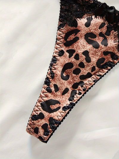 Ensemble Soutien-Gorge Léopard Dentelle