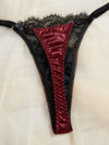 Lingerie Satin Bordeaux Vintage