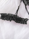 Ensemble de Lingerie en Dentelle avec Jarretières