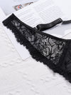 Ensemble Soutien-Gorge en Dentelle Transparent Grande Taille