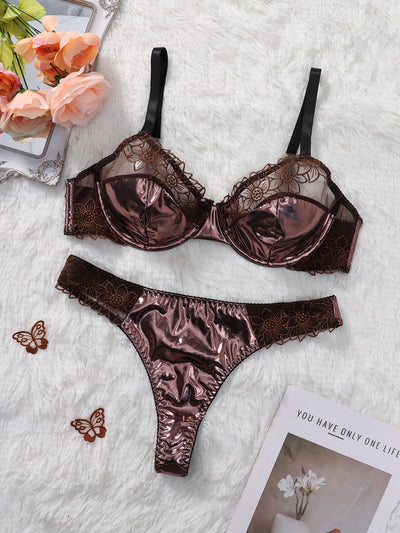 Lingerie Satin Dentelle Grande Taille
