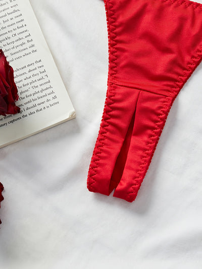 Ensemble Lingerie Coquine Rouge