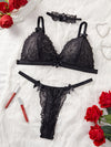 Ensemble Soutien-Gorge Triangle Dentelle Grande Taille