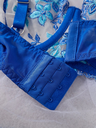 Lingerie Sexy Grande Taille Bleu