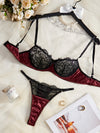 Lingerie Satin Bordeaux Vintage