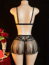 Ensemble Lingerie Sexy Jupe & Soutien-Gorge Dentelle