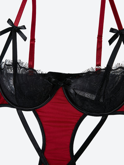Body Dentelle Sexy Entrejambe Ouverte Grande Taille