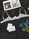 Soutien-Gorge Blanc Sexy Dentelle Ouvert