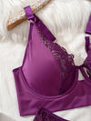 Ensemble Soutien-Gorge Brassière Violet Grande Taille
