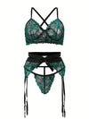 Ensemble Lingerie Porte-Jarretelle Grande Taille