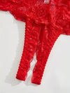Ensemble Lingerie en Dentelle Entrejambe Ouverte