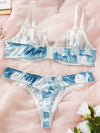Ensemble Lingerie Bleu & Blanc Grande Taille