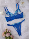 Lingerie Sexy Grande Taille Bleu