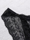 Ensemble Soutien-Gorge en Dentelle Transparent Grande Taille