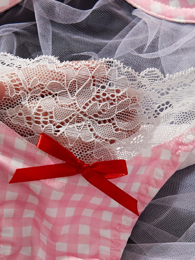 Ensemble Lingerie Vichy Rose