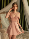 Nuisette en Satin & Dentelle pour Femme