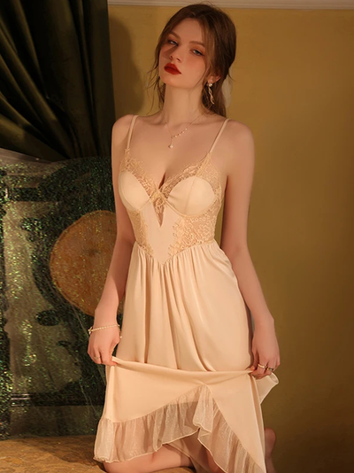 Nuisette Longue avec Corset