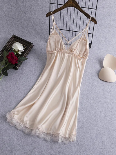 Nuisette Satin Effet Push Up
