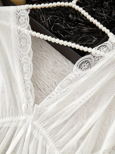 Chemise de Nuit Romantique Blanche
