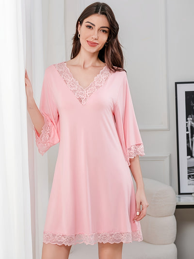 Chemise de Nuit Romantique & Décontractée