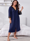 Chemise de Nuit  Grande Taille Bleu Nuit