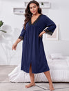 Chemise de Nuit  Grande Taille Bleu Nuit