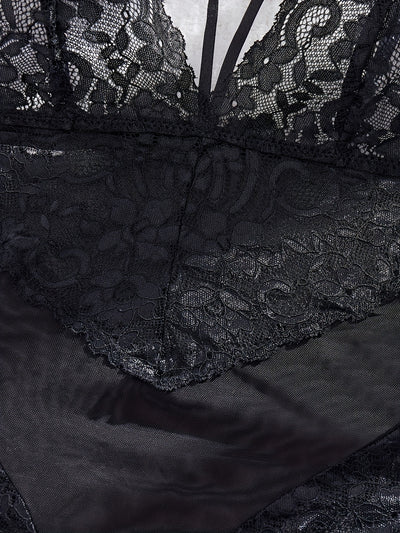 Body en Dentelle Transparent pour Femme