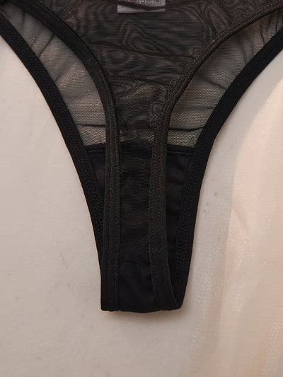 Ensemble Lingerie Coquine Transparente en Dentelle