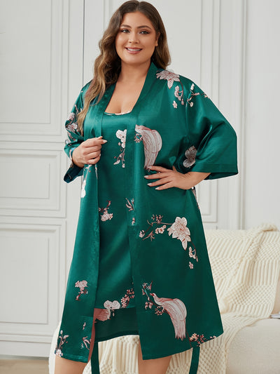 Nuisette Grande Taille avec Peignoir