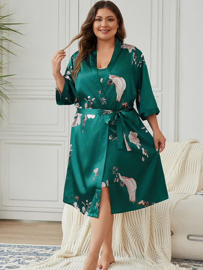 Nuisette Grande Taille avec Peignoir