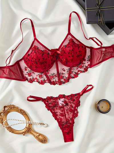 Ensemble Lingerie Coquine Transparente avec Bustier