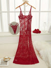 Nuisette Longue Rouge Romantique