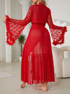 Chemise de Nuit Romantique Rouge