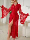 Chemise de Nuit Romantique Rouge