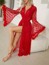 Chemise de Nuit Romantique Rouge