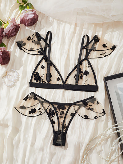 Lingerie Coquine Transparente avec Bustier