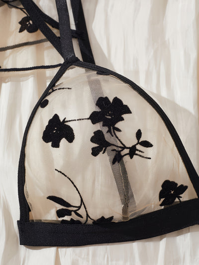 Lingerie Coquine Transparente avec Bustier