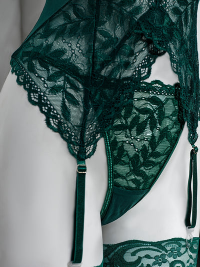 Ensemble Lingerie Coquine Transparente 3 Pièces