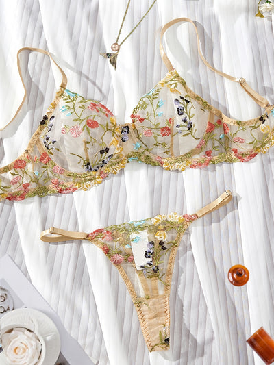 Culotte avec Soutien-Gorge Transparent