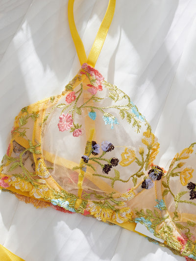 Culotte avec Soutien-Gorge Transparent