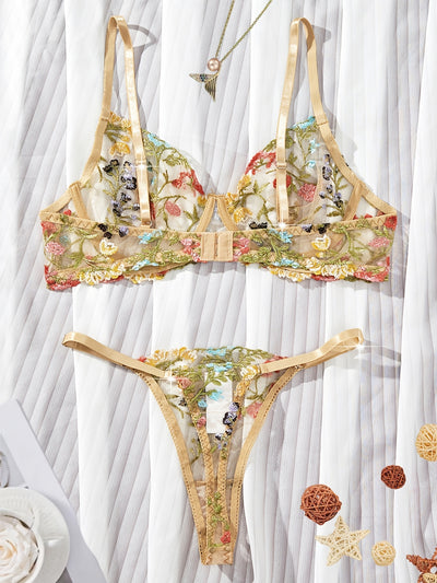 Culotte avec Soutien-Gorge Transparent