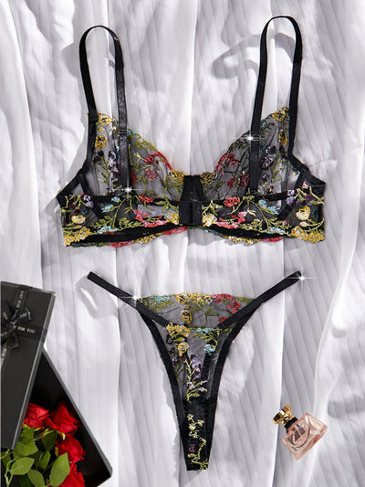Culotte avec Soutien-Gorge Transparent