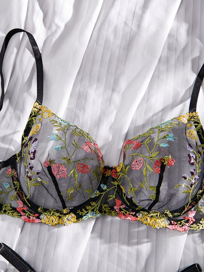 Culotte avec Soutien-Gorge Transparent