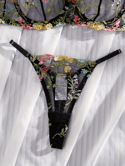 Culotte avec Soutien-Gorge Transparent