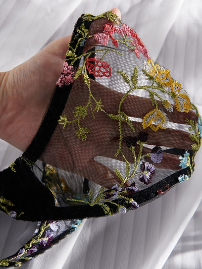 Culotte avec Soutien-Gorge Transparent