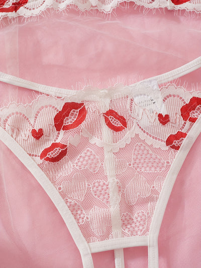 Lingerie Coquine Transparente à Trous