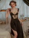 Robe Nuisette Longue Ouverte